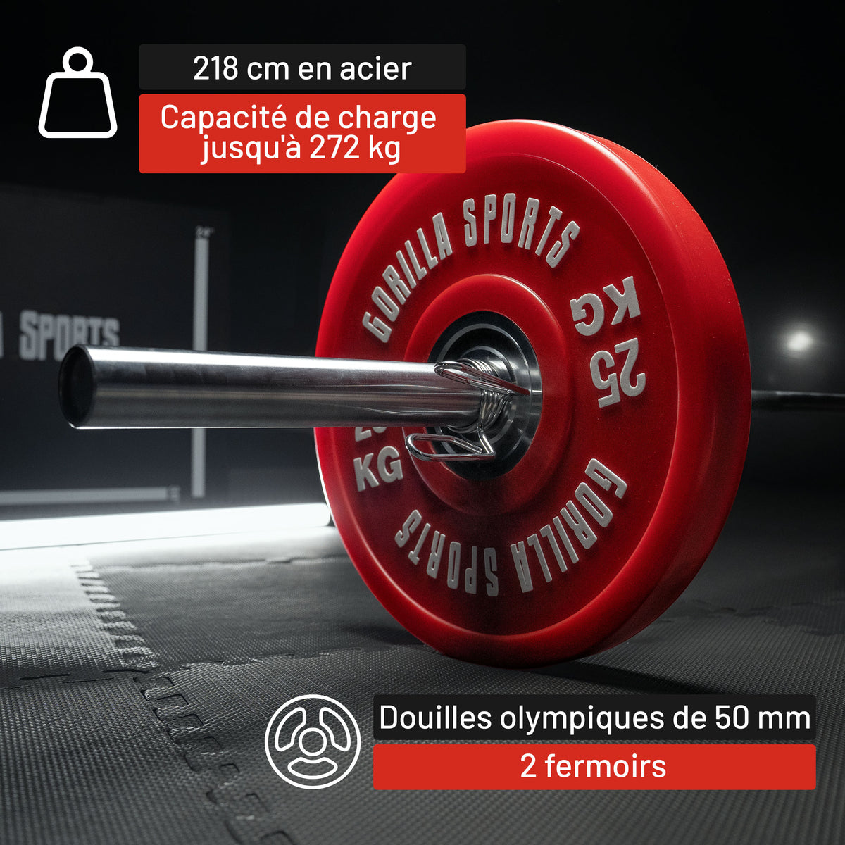 Barre olympique 50/51 mm