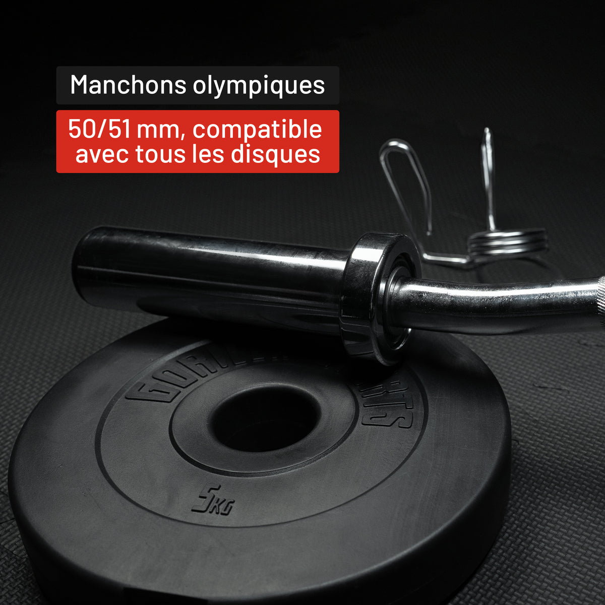 Barre de curl SZ 120 cm - 50/51 mm