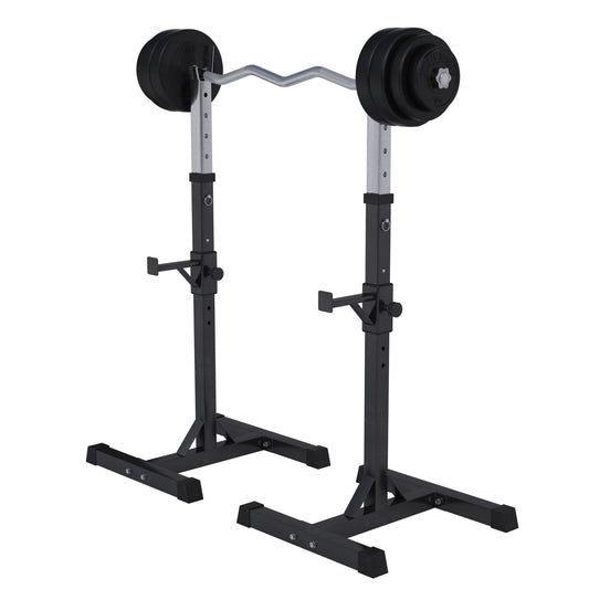 Support à haltères avec set d'haltères en plastique 35 kg