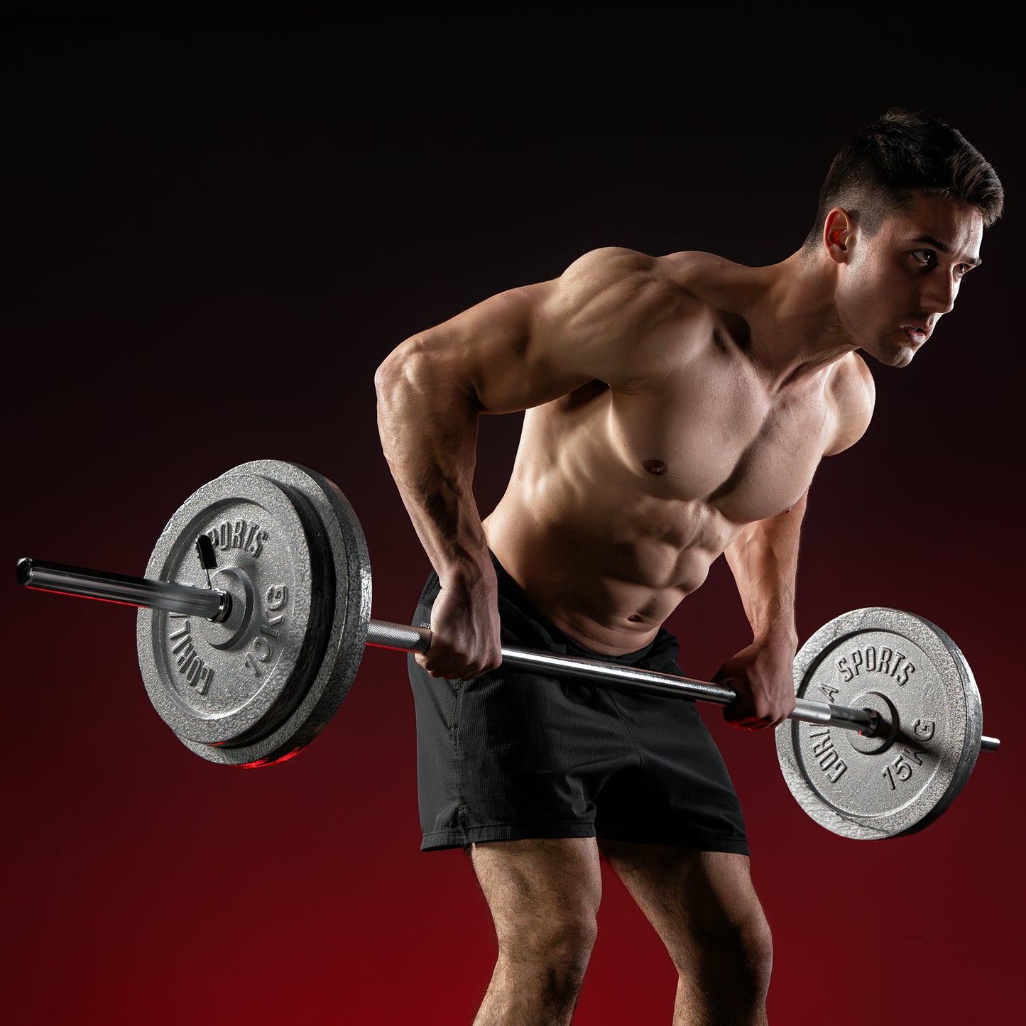 Set d'haltères en fonte 108 kg avec stop disques à ressort