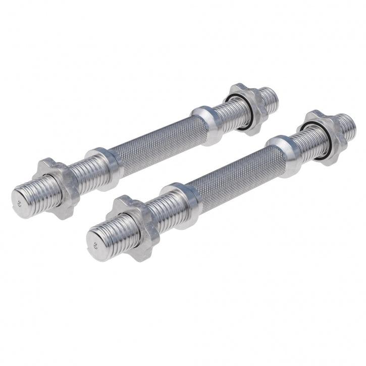 Set de barres d'haltères courtes de 35 cm avec stop-disques en étoile - Gorilla Sports France