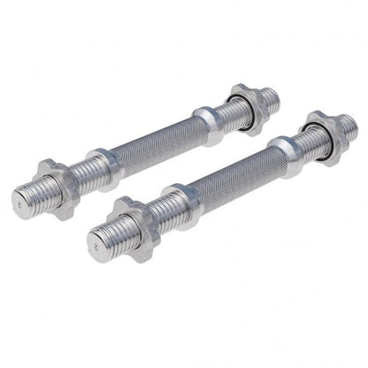 Set de barres d'haltères courtes de 35 cm avec stop-disques en étoile - Gorilla Sports France