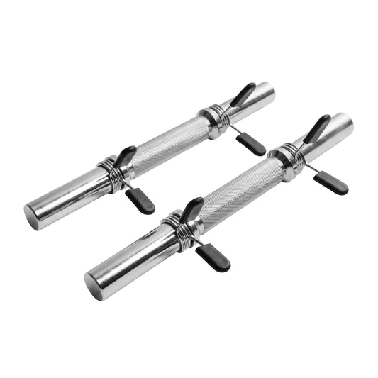 Set d'haltères courts de 35 cm avec stop-disques à ressort