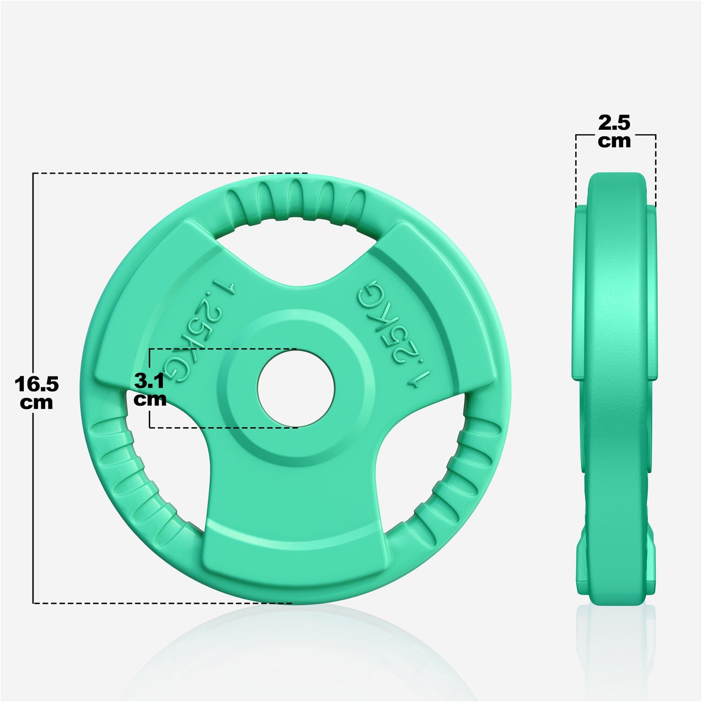 Disque en caoutchouc avec poignées 30/31 mm