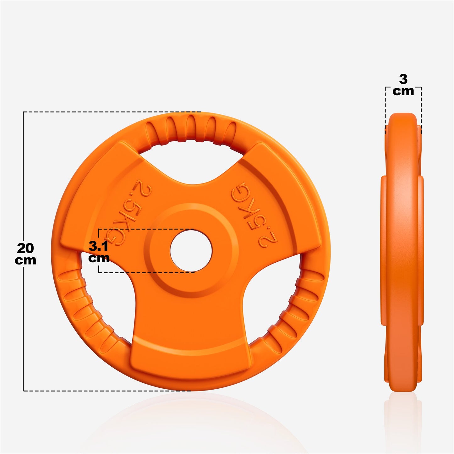 Disque en caoutchouc avec poignées 30/31 mm