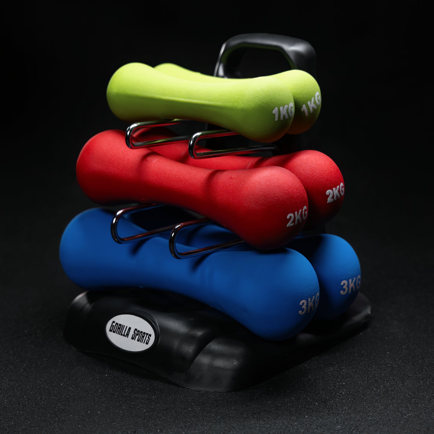 Set d'haltères en néoprène 12 kg
