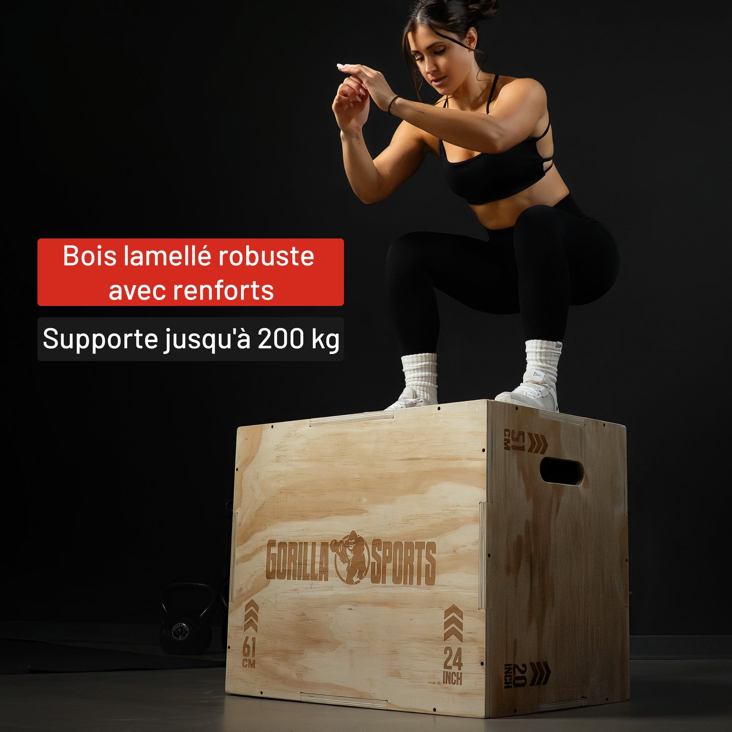 Plyo Box 3 en 1 en bois