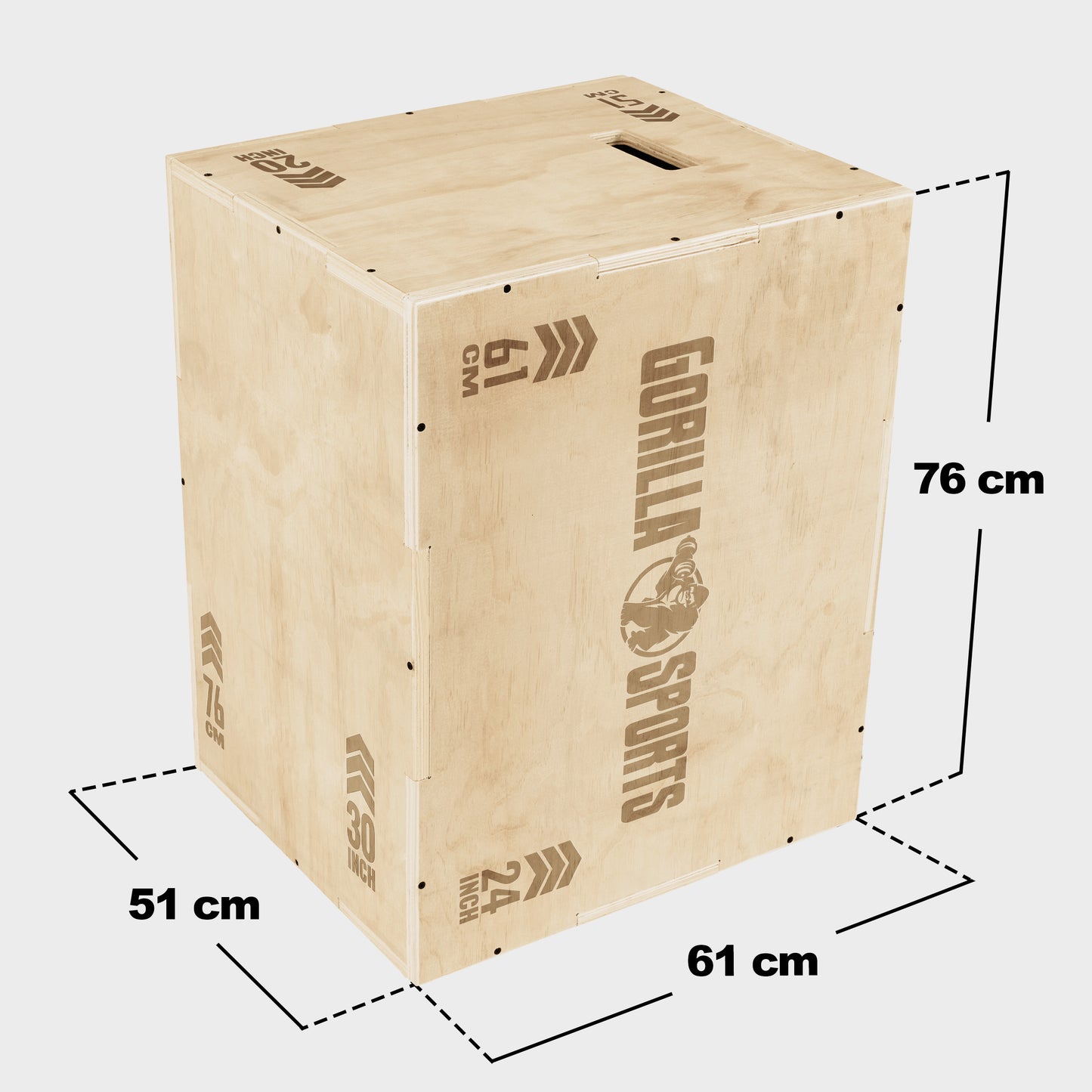 Plyo Box 3 en 1 en bois