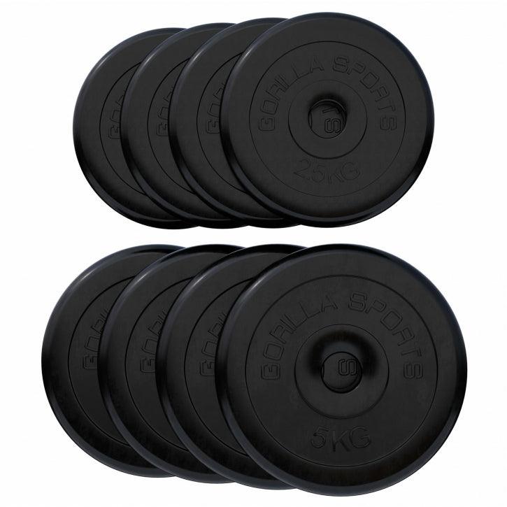 Disques d'haltères en caoutchouc - Gorilla Sports France