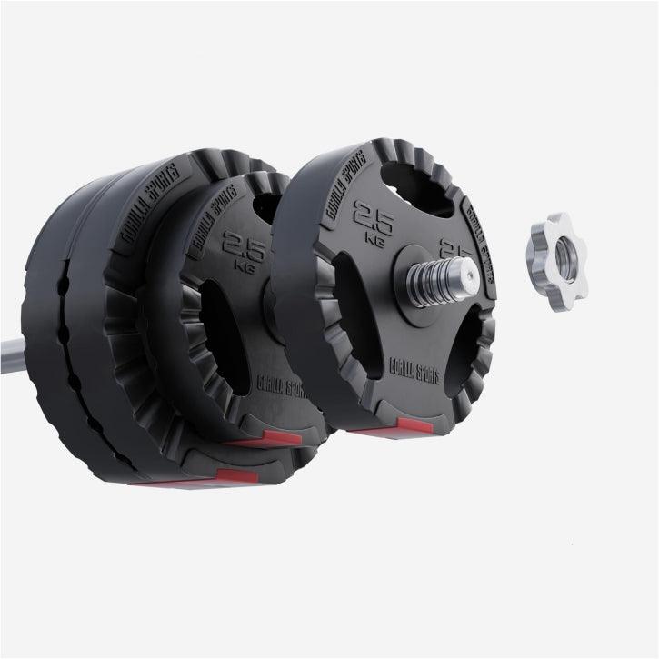 Disques d'haltères en plastique avec grip - Gorilla Sports France