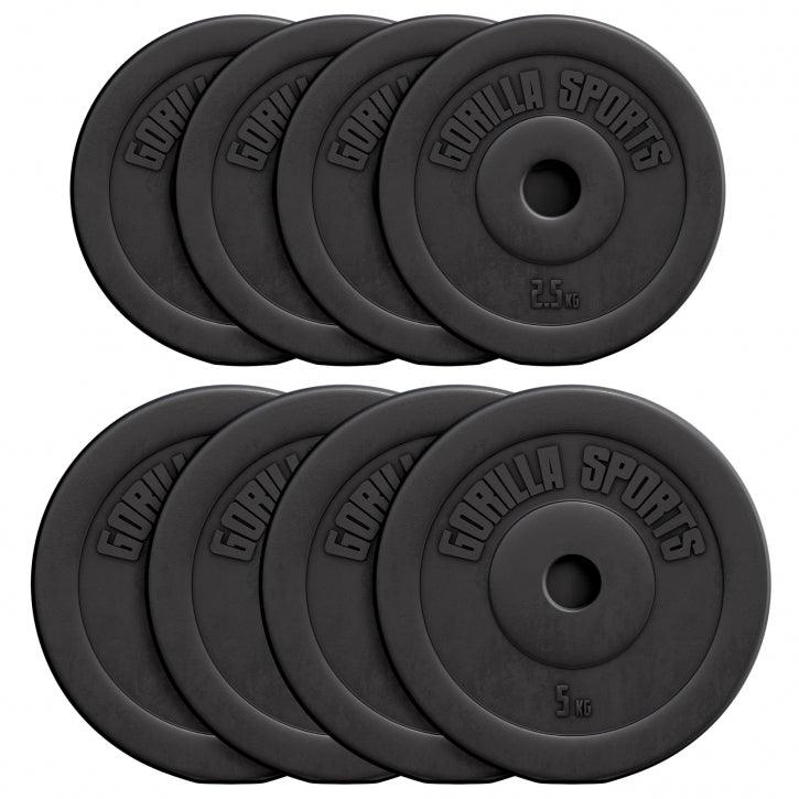 Disques d’haltères en plastique - Gorilla Sports France