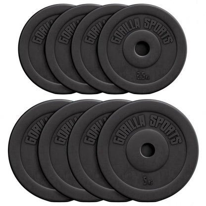 Disques d’haltères en plastique - Gorilla Sports France