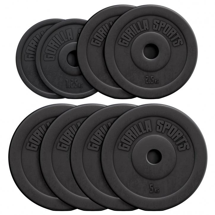 Disques d’haltères en plastique - Gorilla Sports France