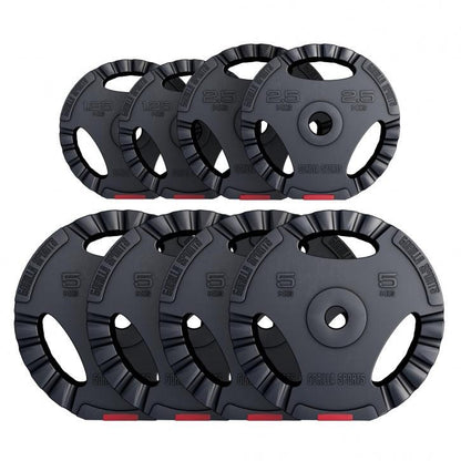 Disques d'haltères en plastique avec grip - Gorilla Sports France