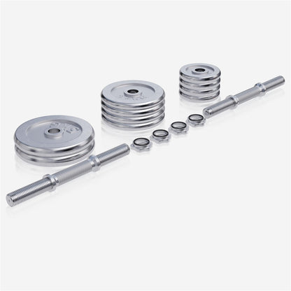 Set d'haltères Chrome 30 kg - Gorilla Sports France