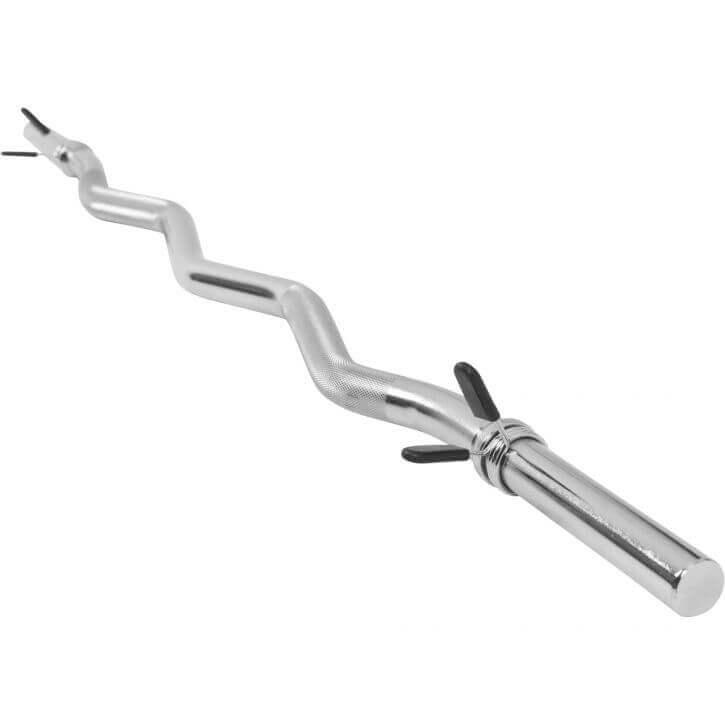 Set d'haltères avec barre longue, barre curl SZ, deux barres courtes et stop-disques - Gorilla Sports France