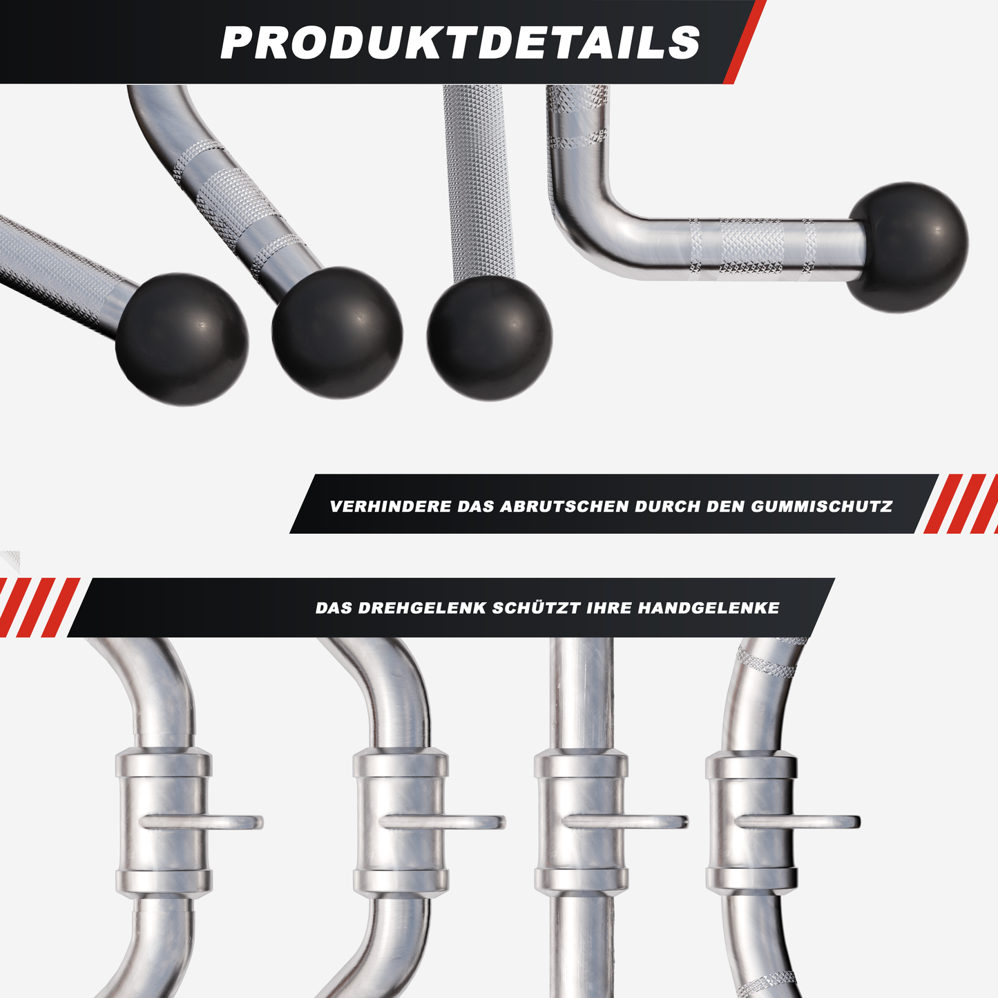 Lot de 4 barres de traction