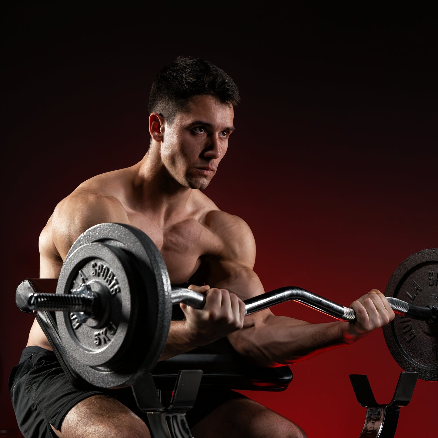 Banc de musculation avec barre de 120 cm