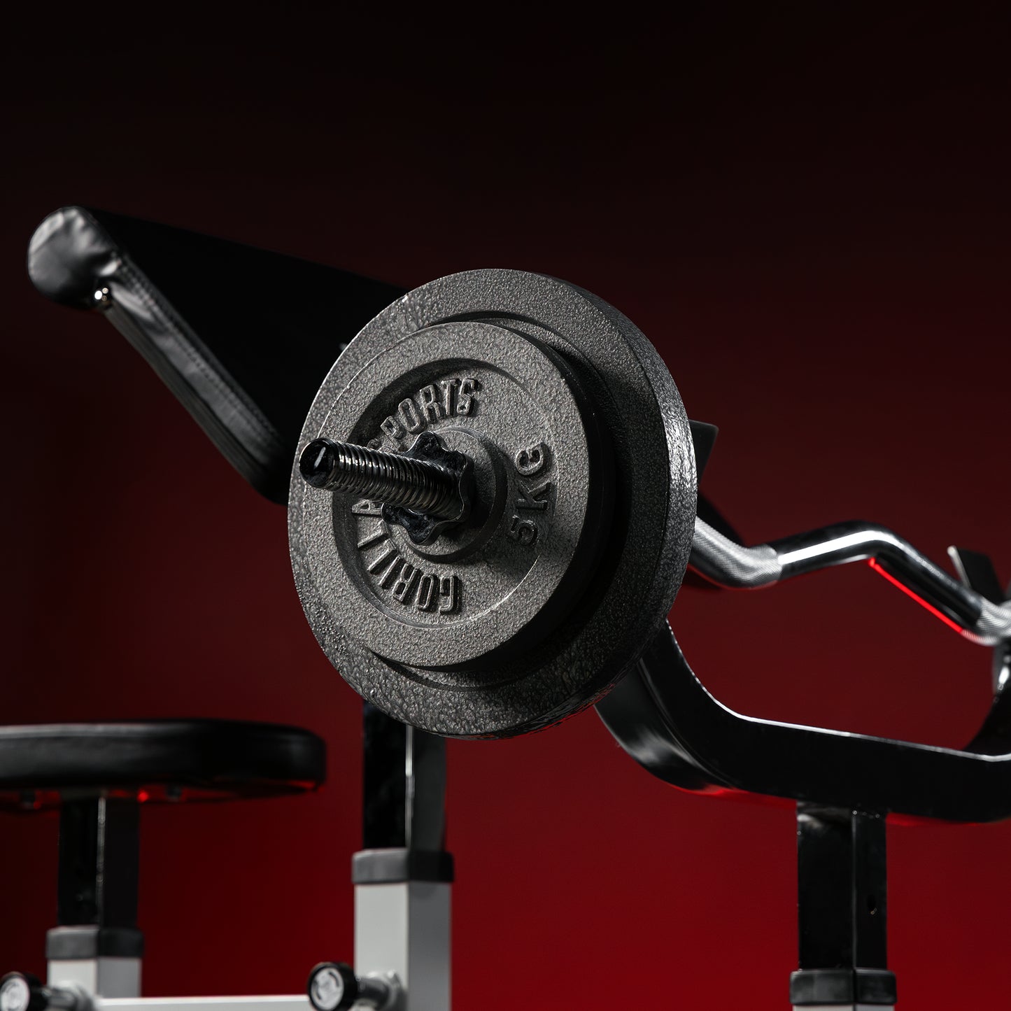 Banc de musculation avec barre de 120 cm