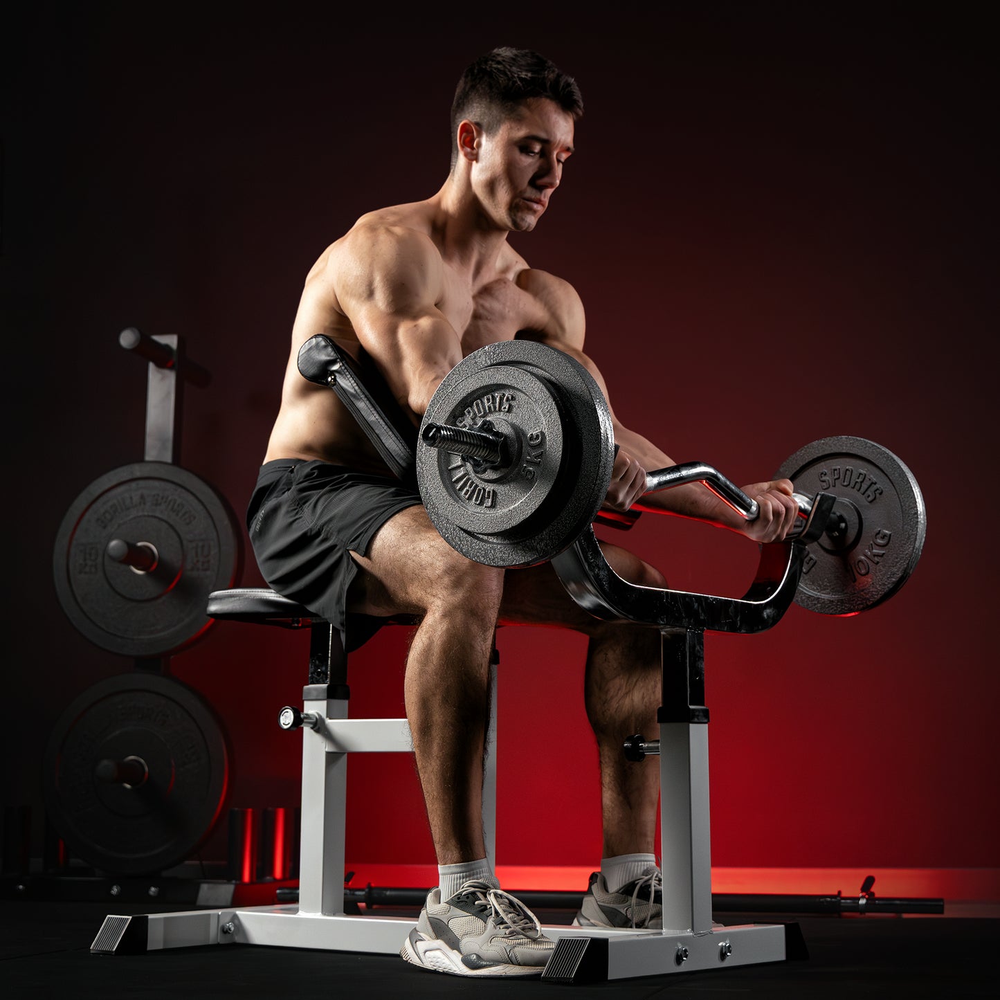 Banc de musculation avec barre de 120 cm