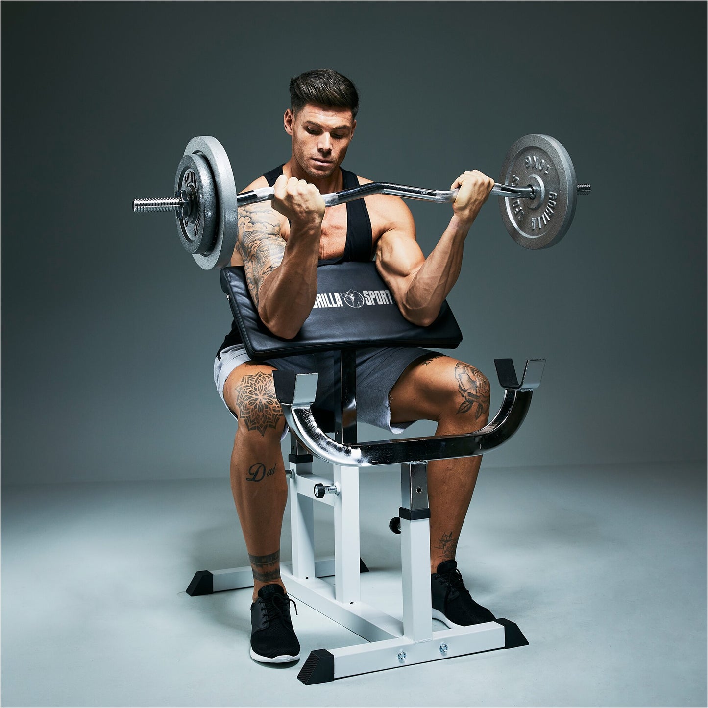 Banc de musculation avec barre de 120 cm