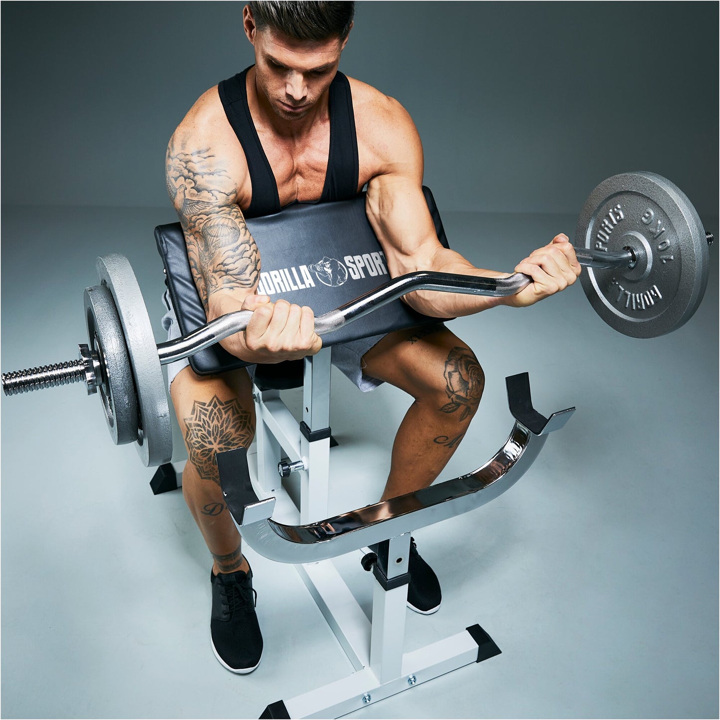 Banc de musculation avec barre de 120 cm