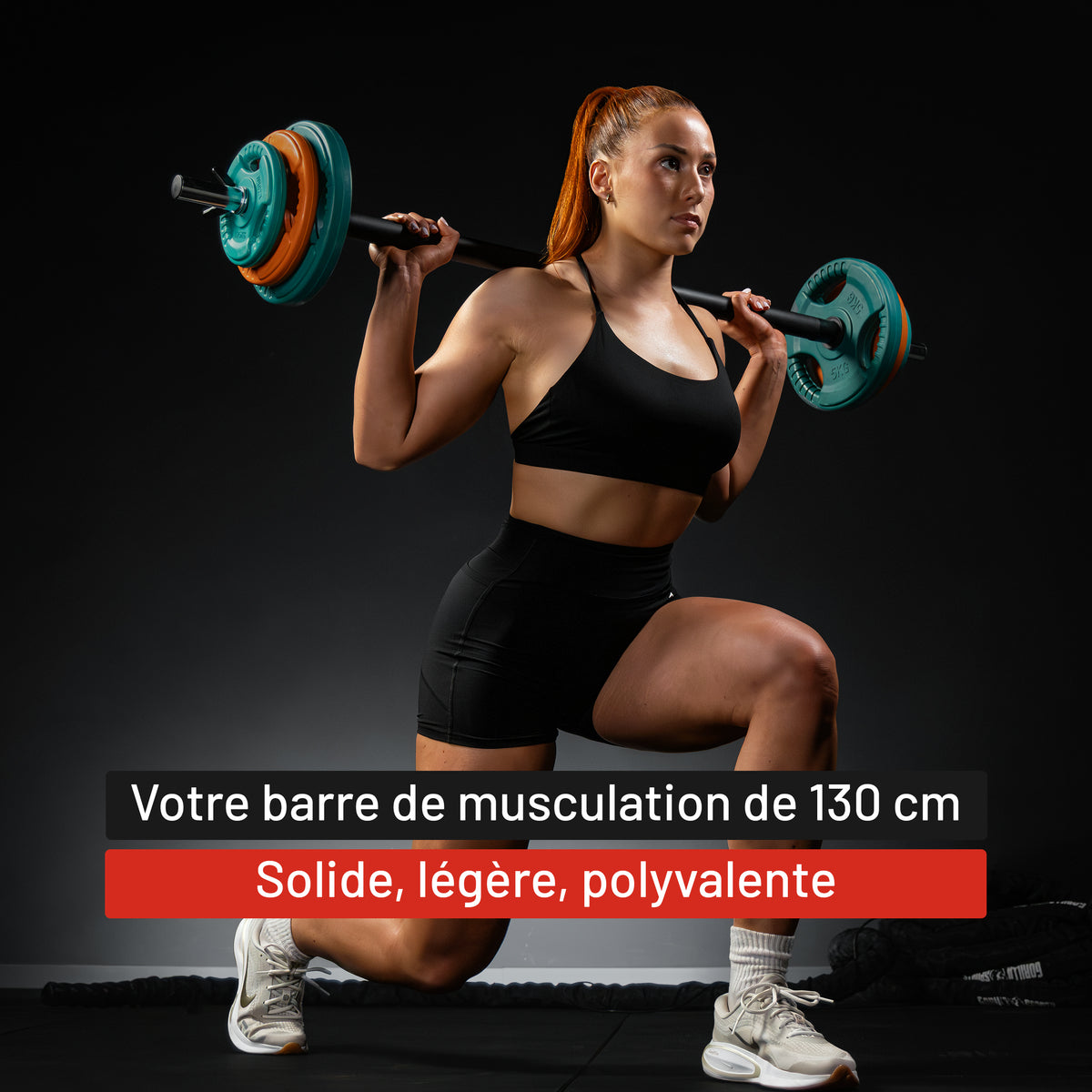 Barre longue d'aérobic 130 cm