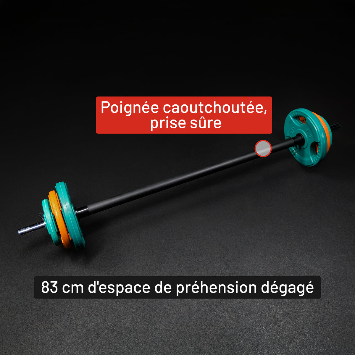 Barre longue d'aérobic 130 cm