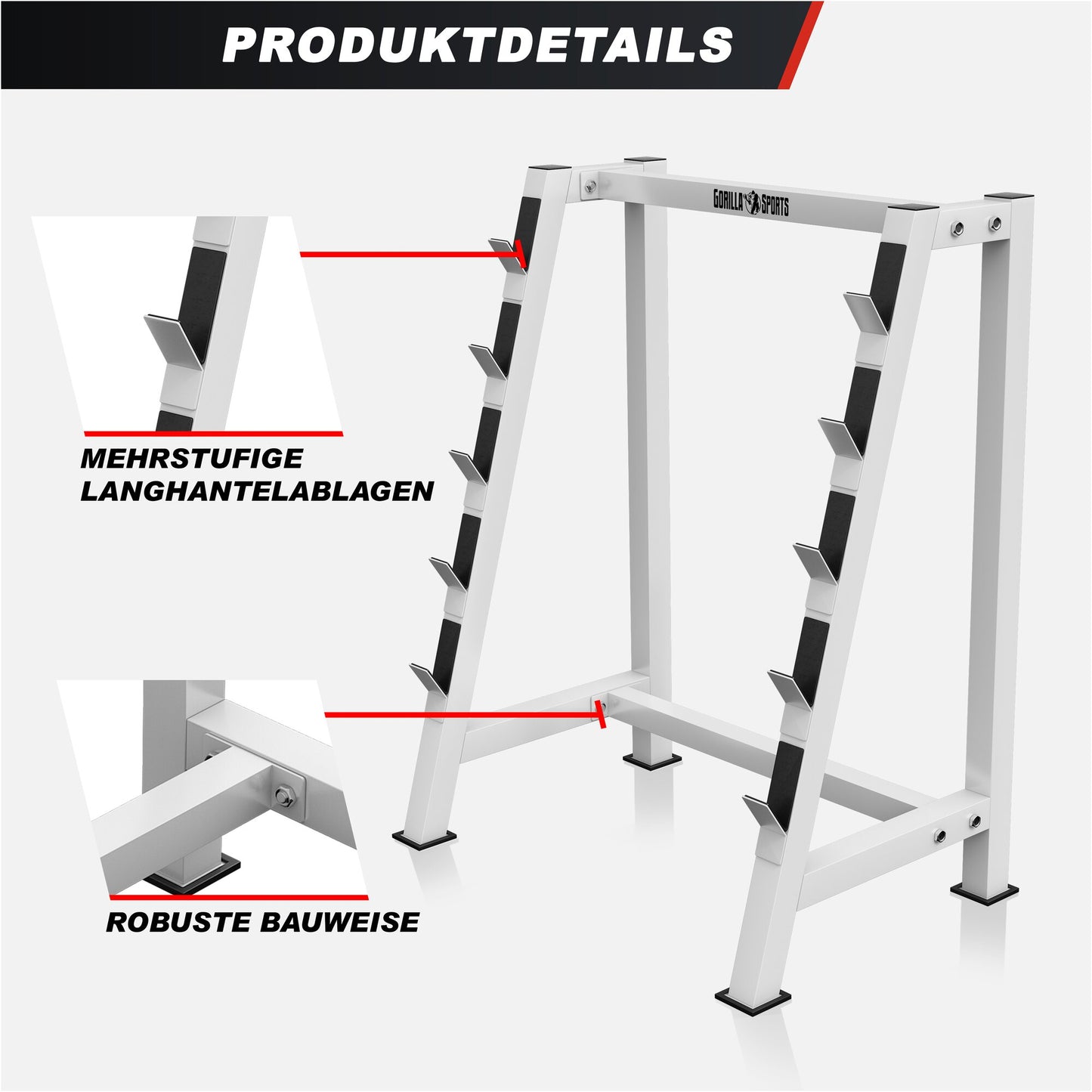 Rack de rangement pour barres longues