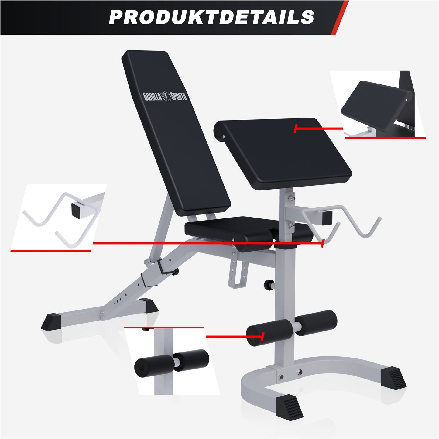 Banc de musculation incliné réglable
