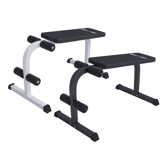 Banc pour abdominaux Blanc/Noir