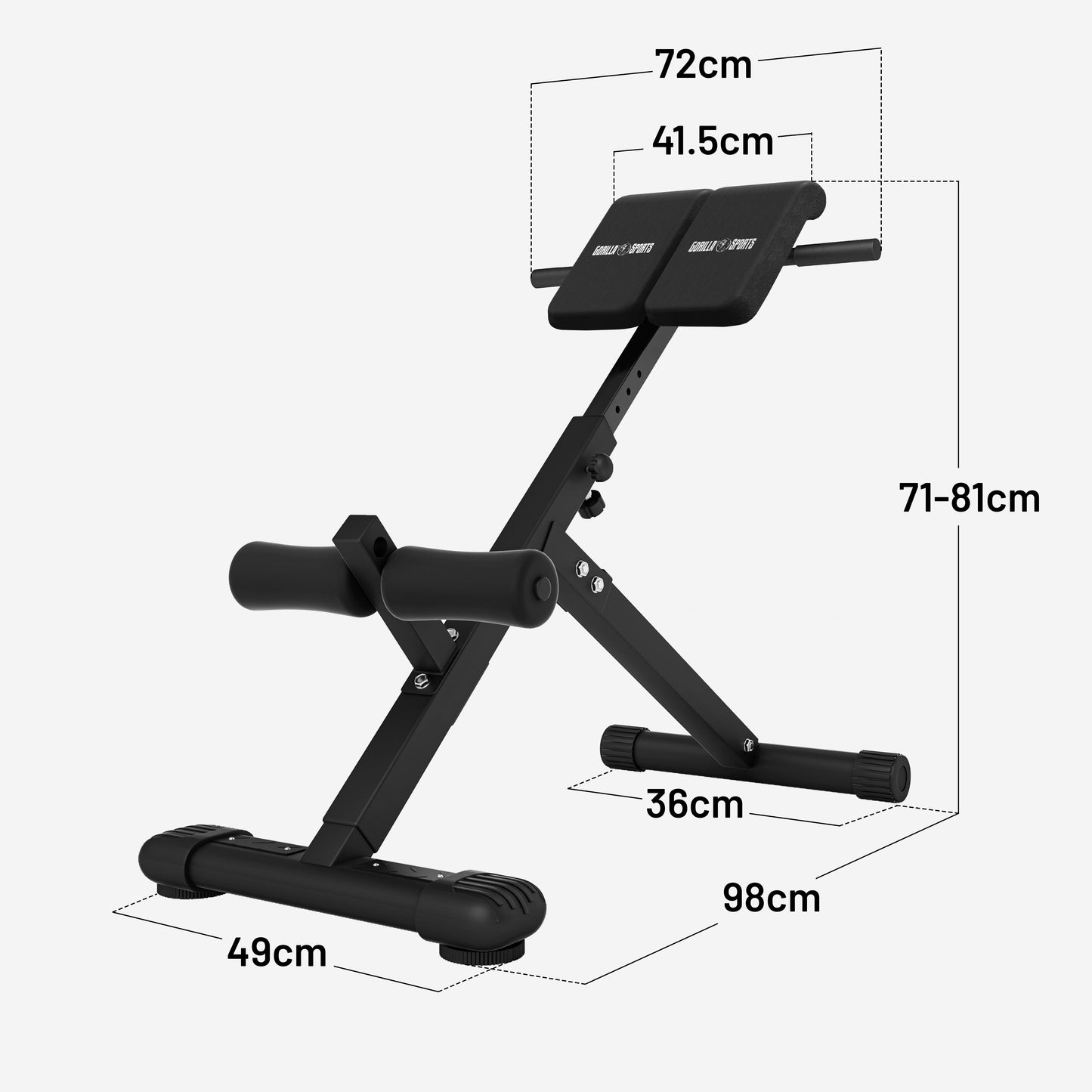 Banc de musculation abdominal et dorsal pliable