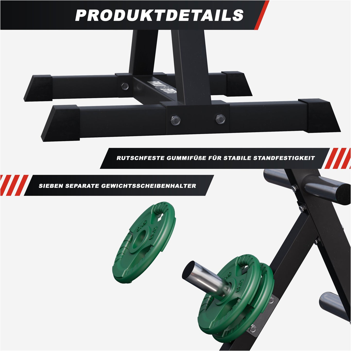 Rack de rangement pour disques olympiques 50/51mm