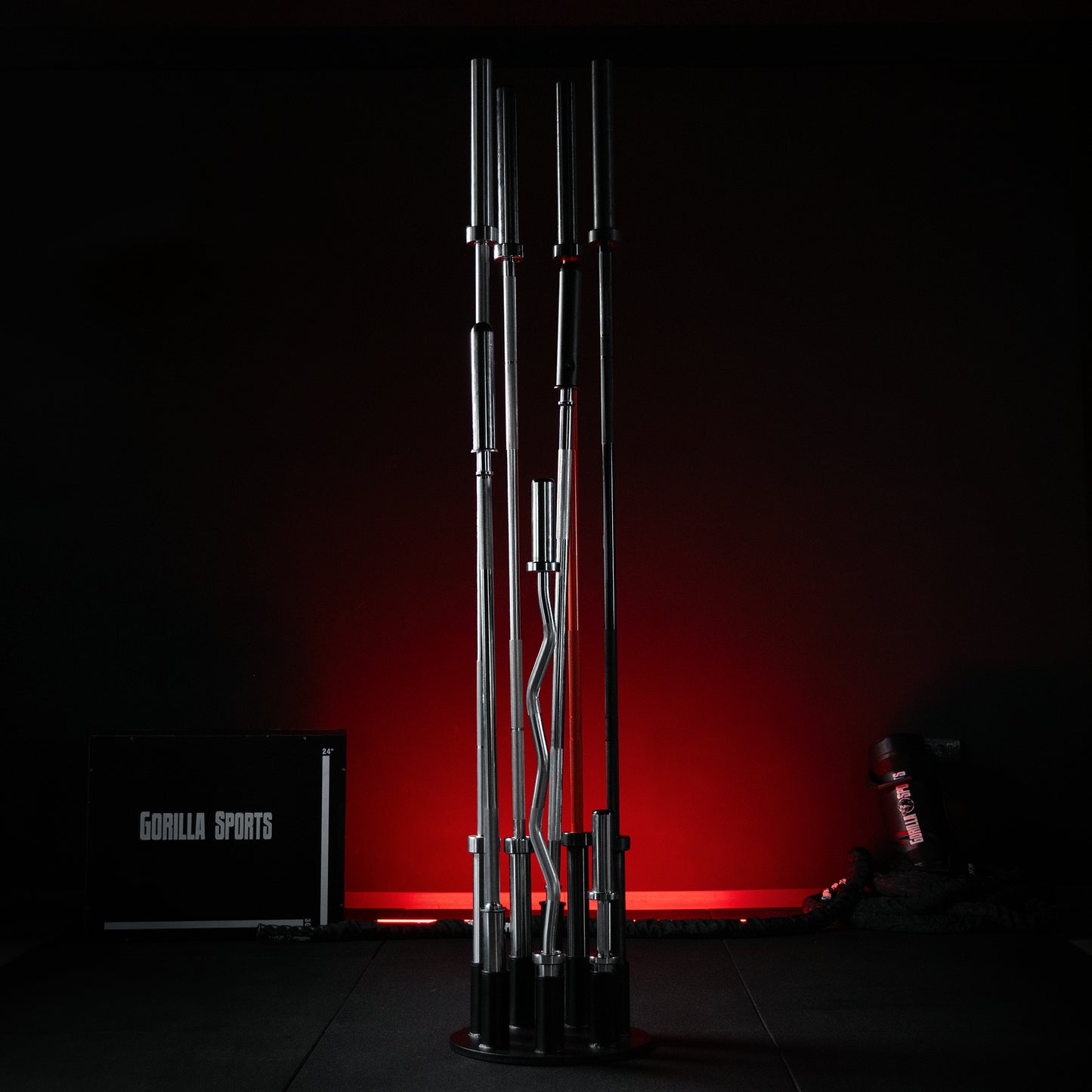 Rack de rangement pour barres d'haltères 30/31 mm et 50/51 mm
