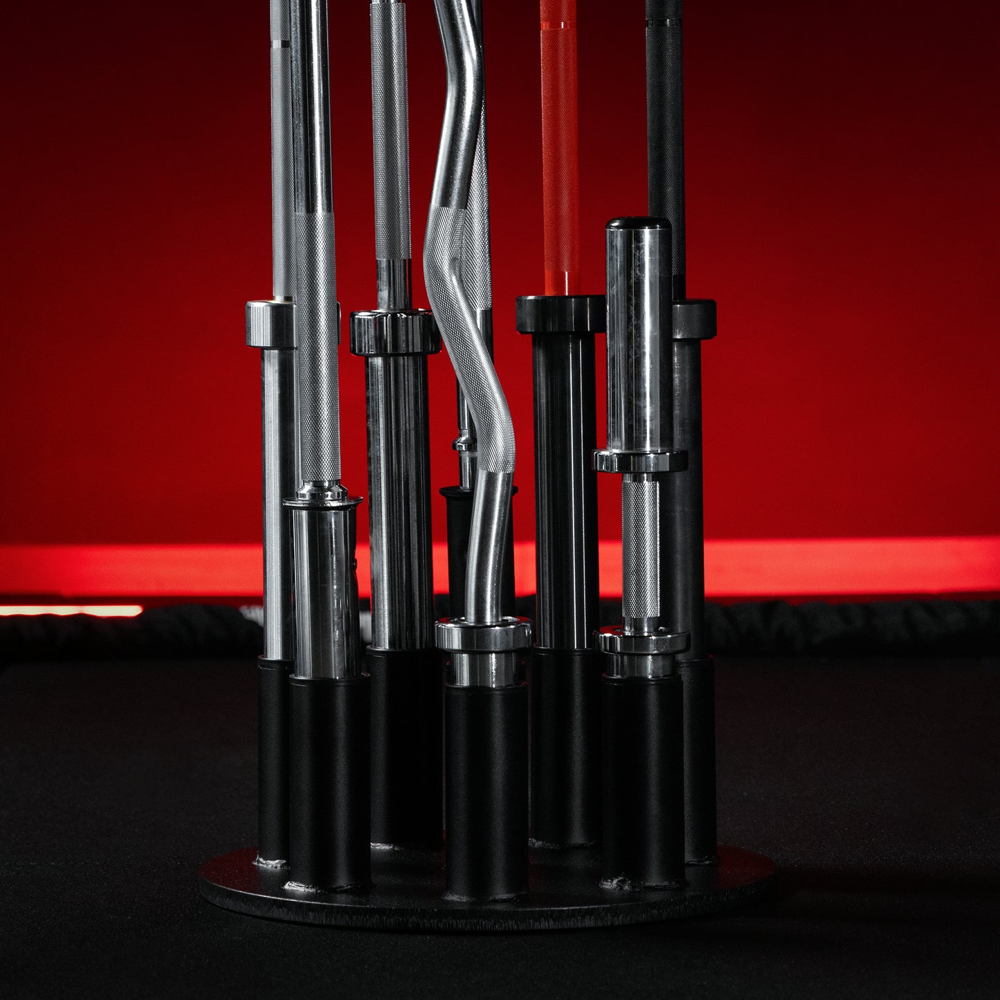 Rack de rangement pour barres d'haltères 30/31 mm et 50/51 mm