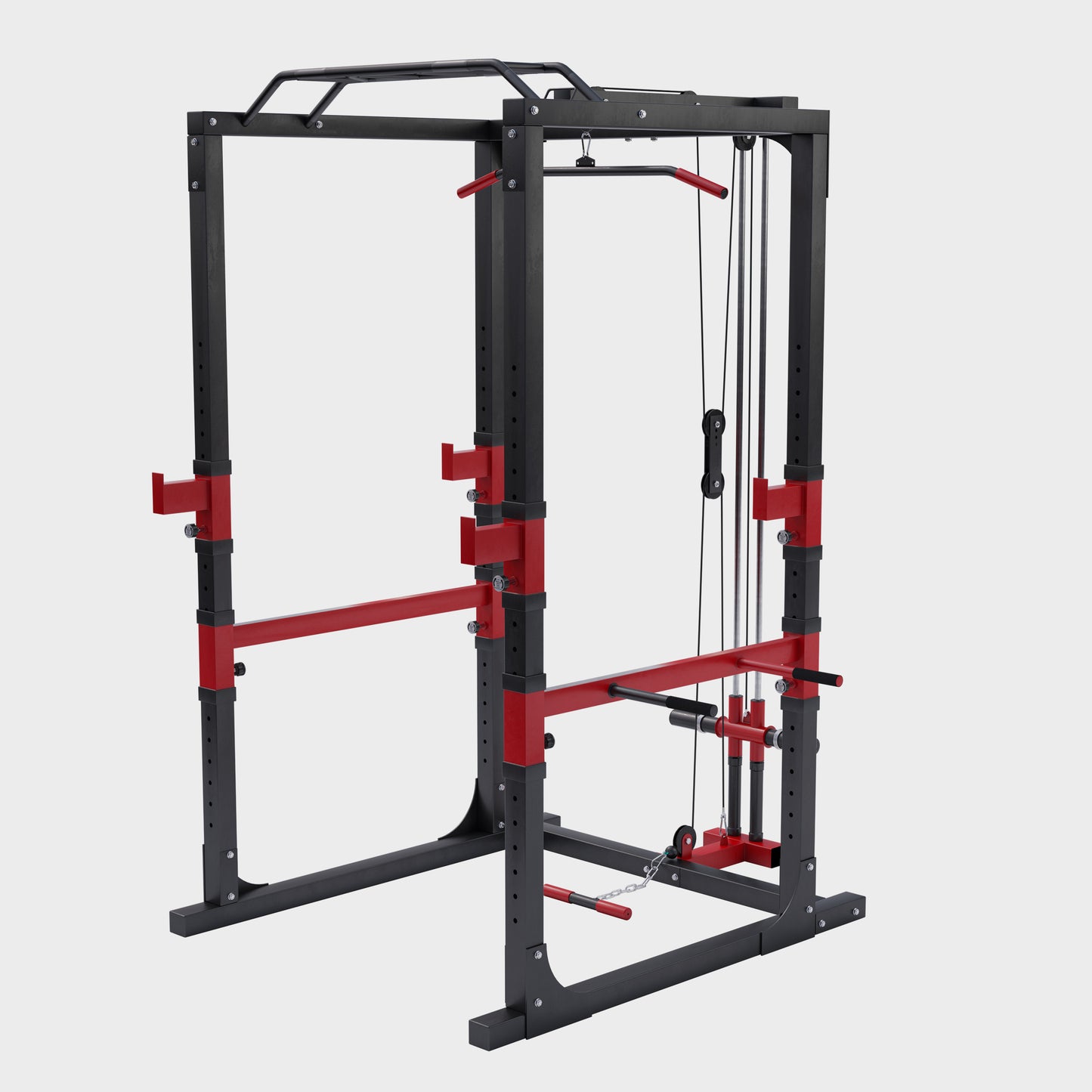 Cage de musculation Power Rack avec poulie intégrée