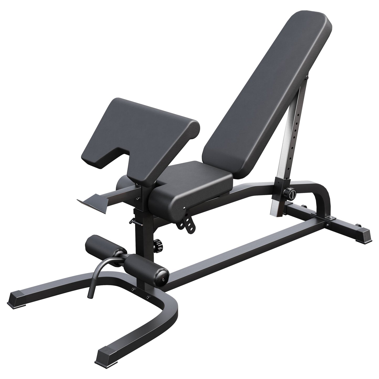 Banc inclinable réglable avec extension de jambes et pupitre à biceps