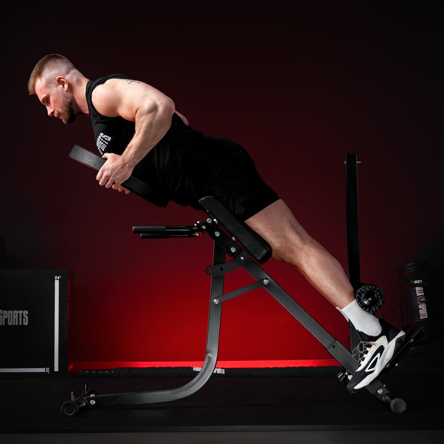 Banc d'hyperextension à inclinaison réglable