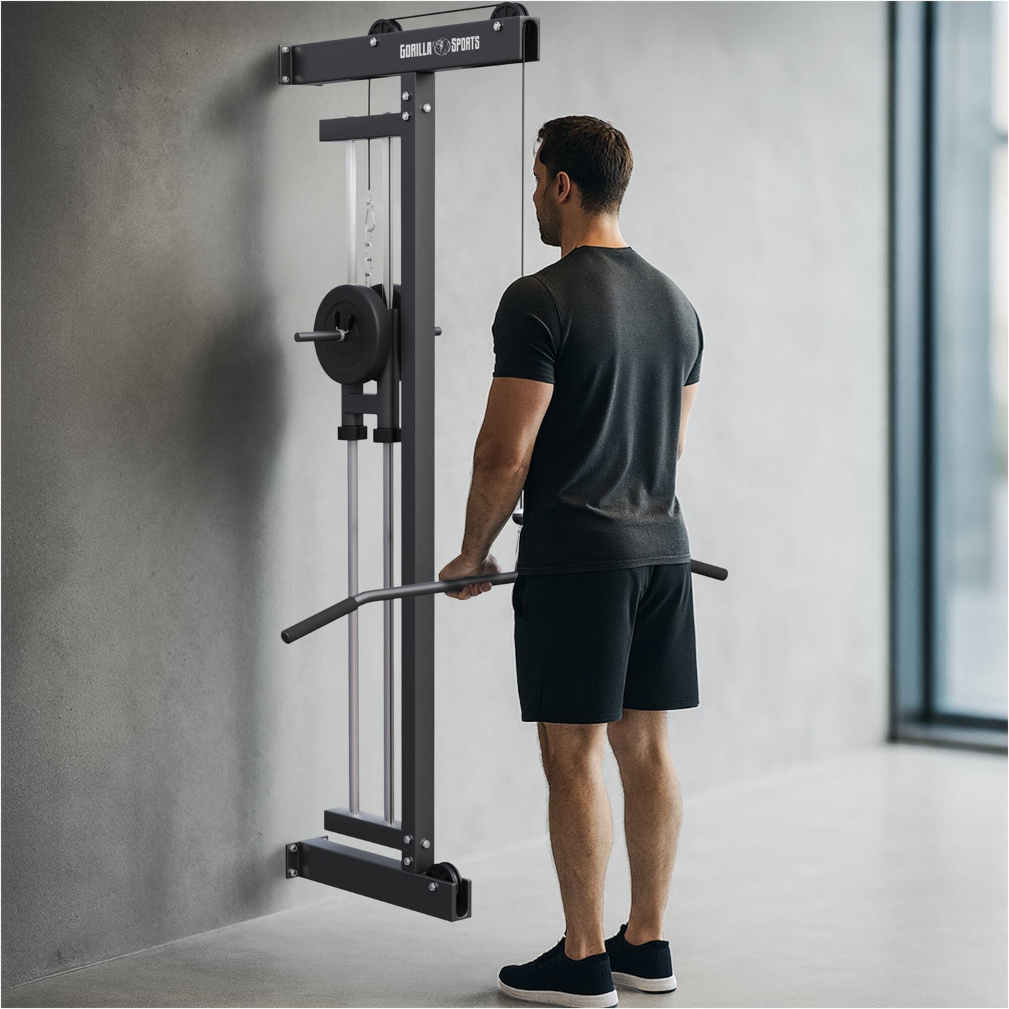 Station de traction pour montage mural