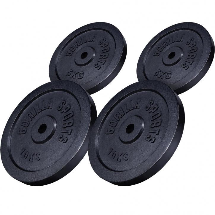 Disques d'haltères en fonte - Gorilla Sports France