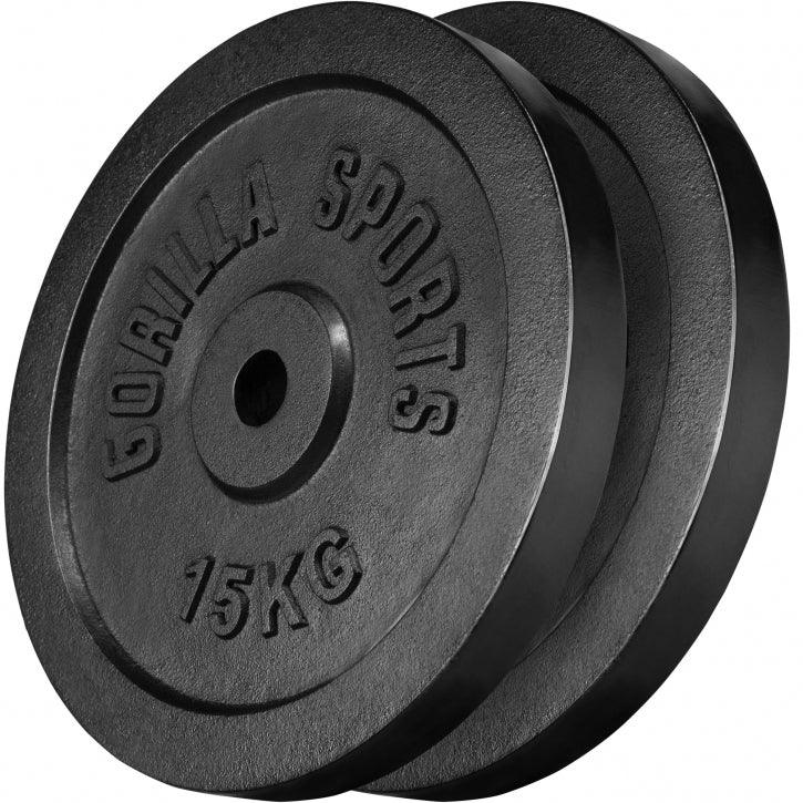 Disques d'haltères en fonte - Gorilla Sports France