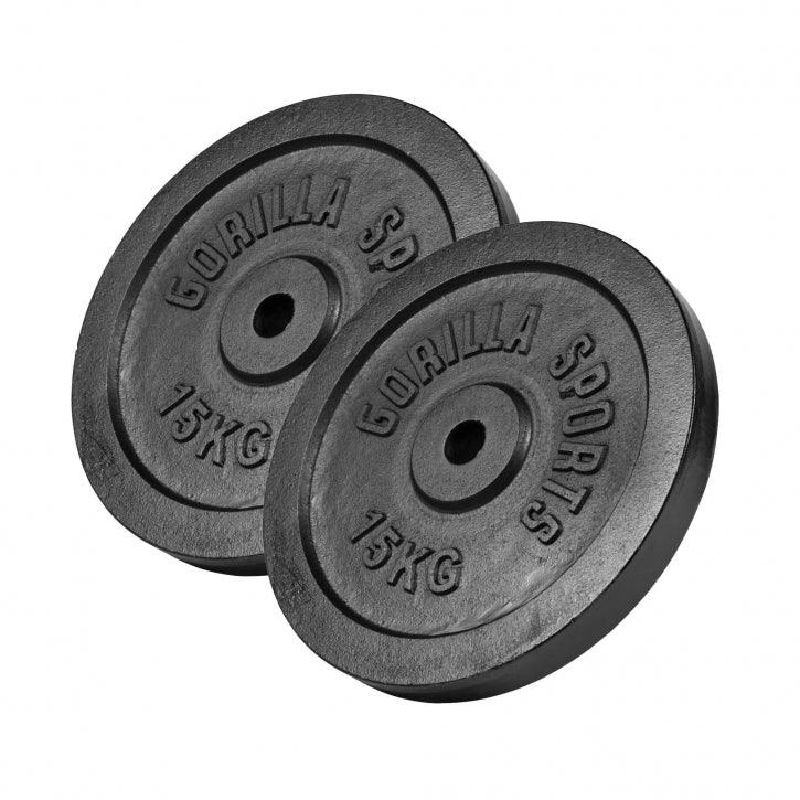 Disques d'haltères en fonte - Gorilla Sports France