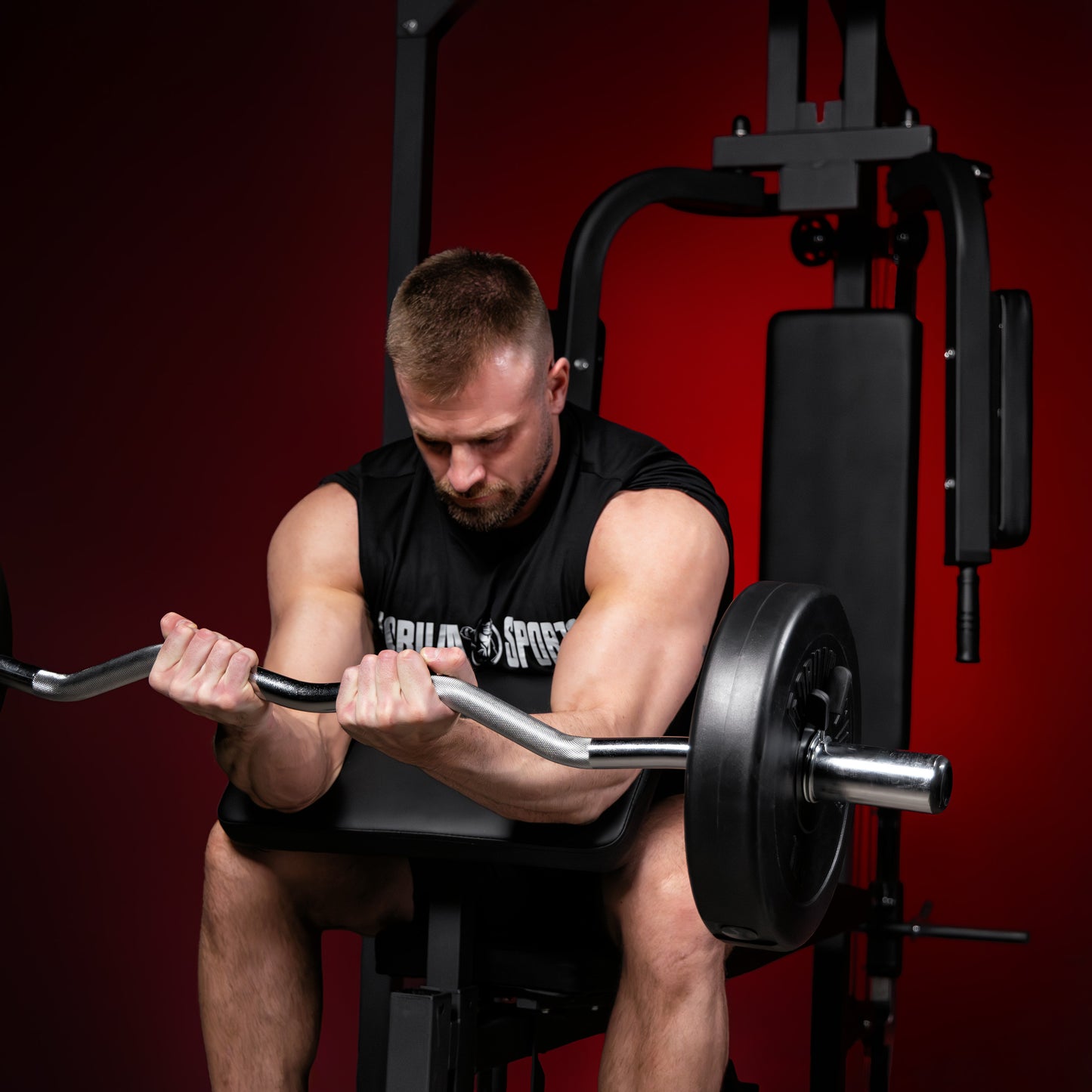 Home Gym avec banc de musculation réglable