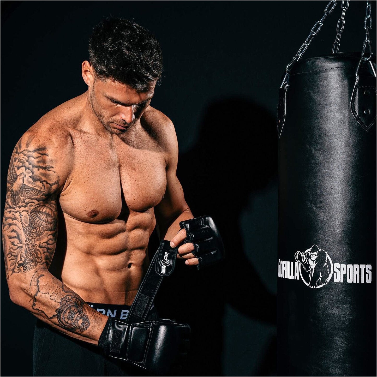 MMA Gants de boxe Noir