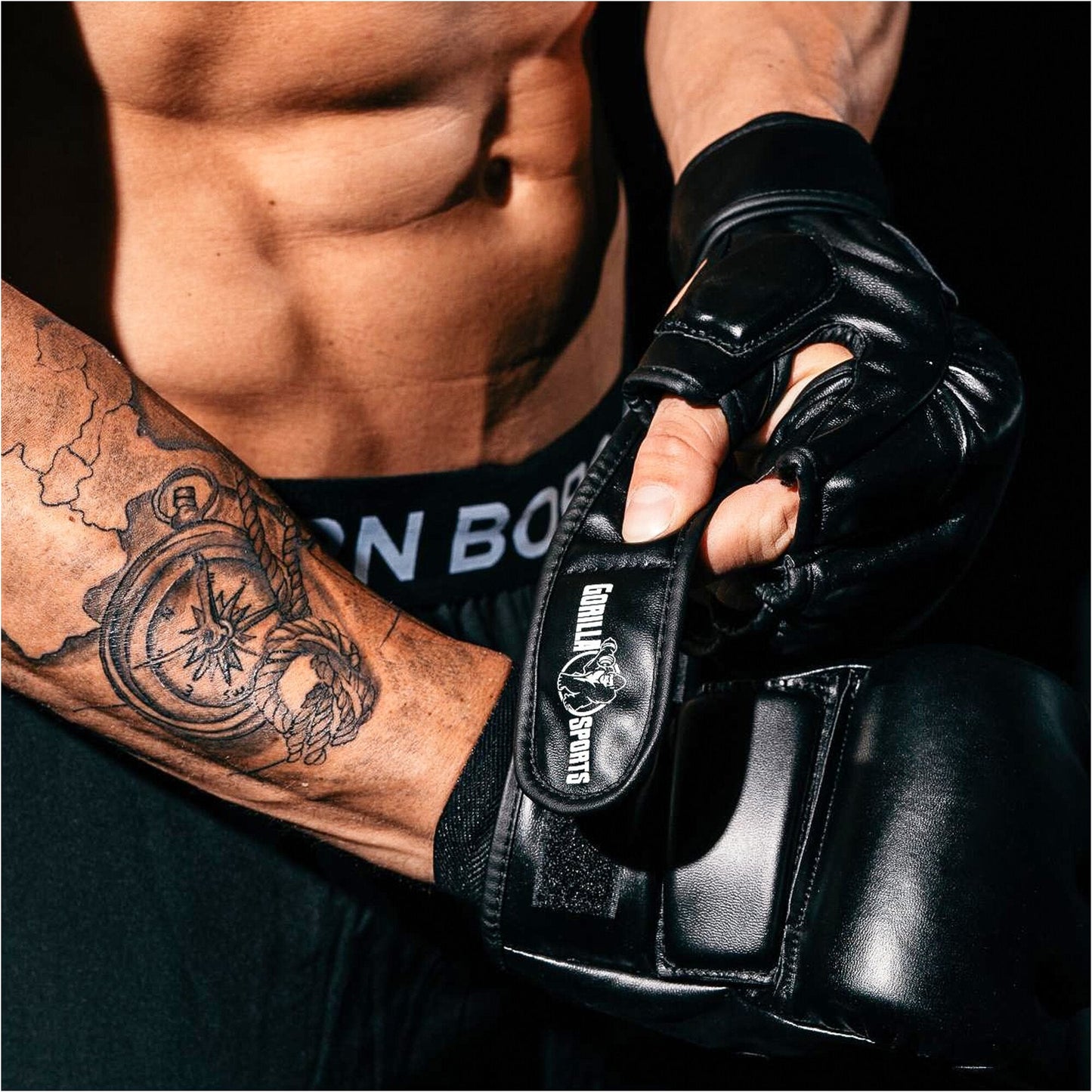 MMA Gants de boxe Noir