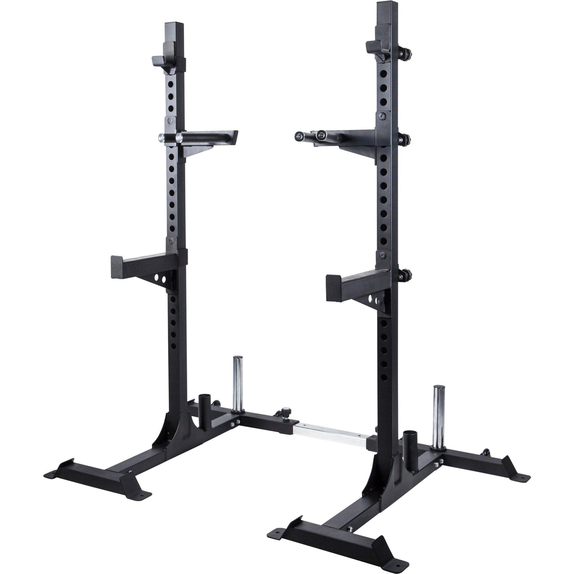 Rack à squat avec support pour poids disques - Gorilla Sports France
