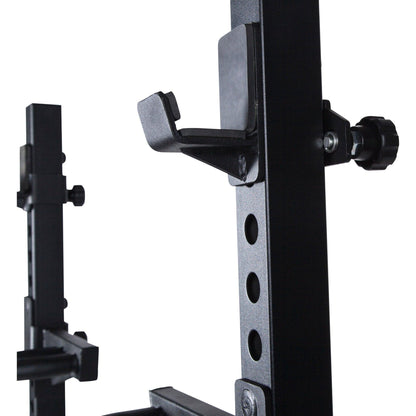 Rack à squat avec support pour poids disques - Gorilla Sports France