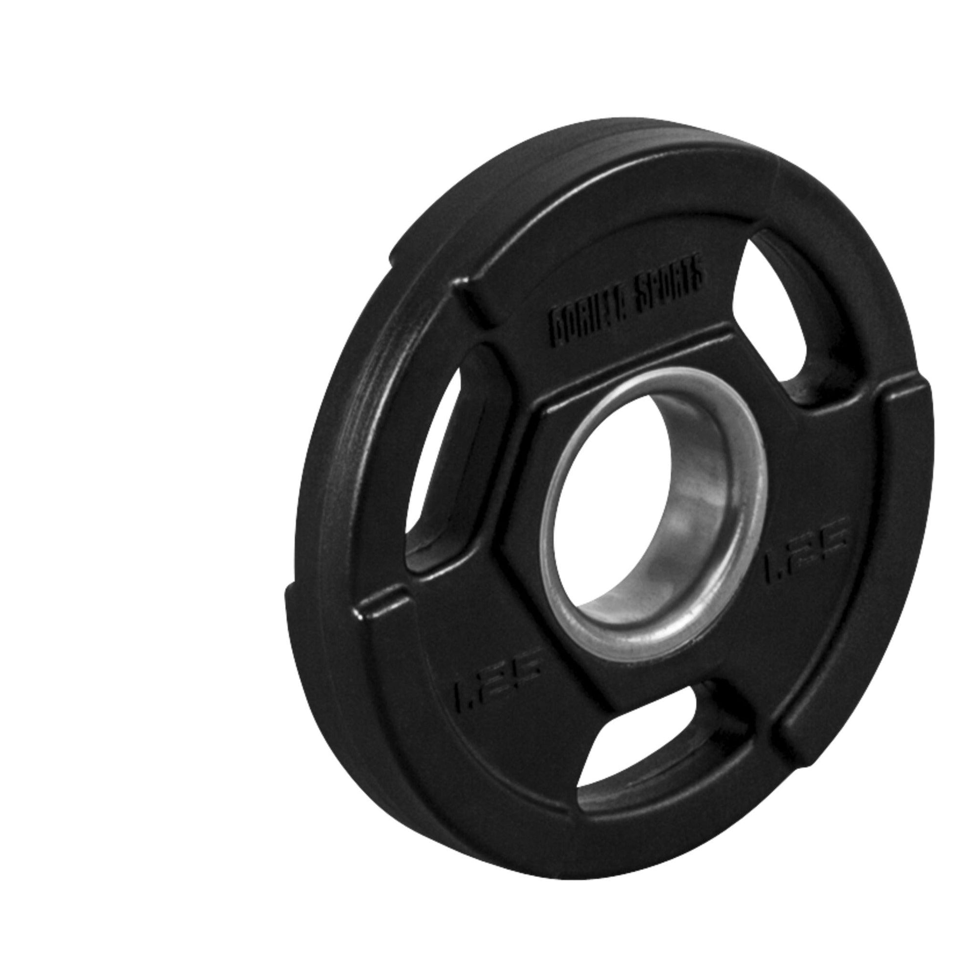 Set d'haltères longs olympiques en plastique avec poignées Gripper 130 kg - Gorilla Sports France