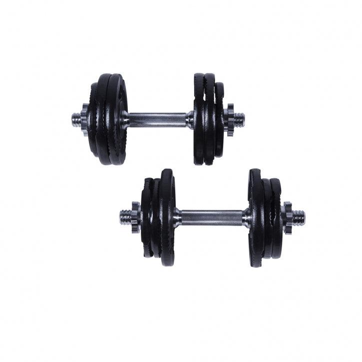 Set d'haltères courts grip 27,5 kg - Gorilla Sports France