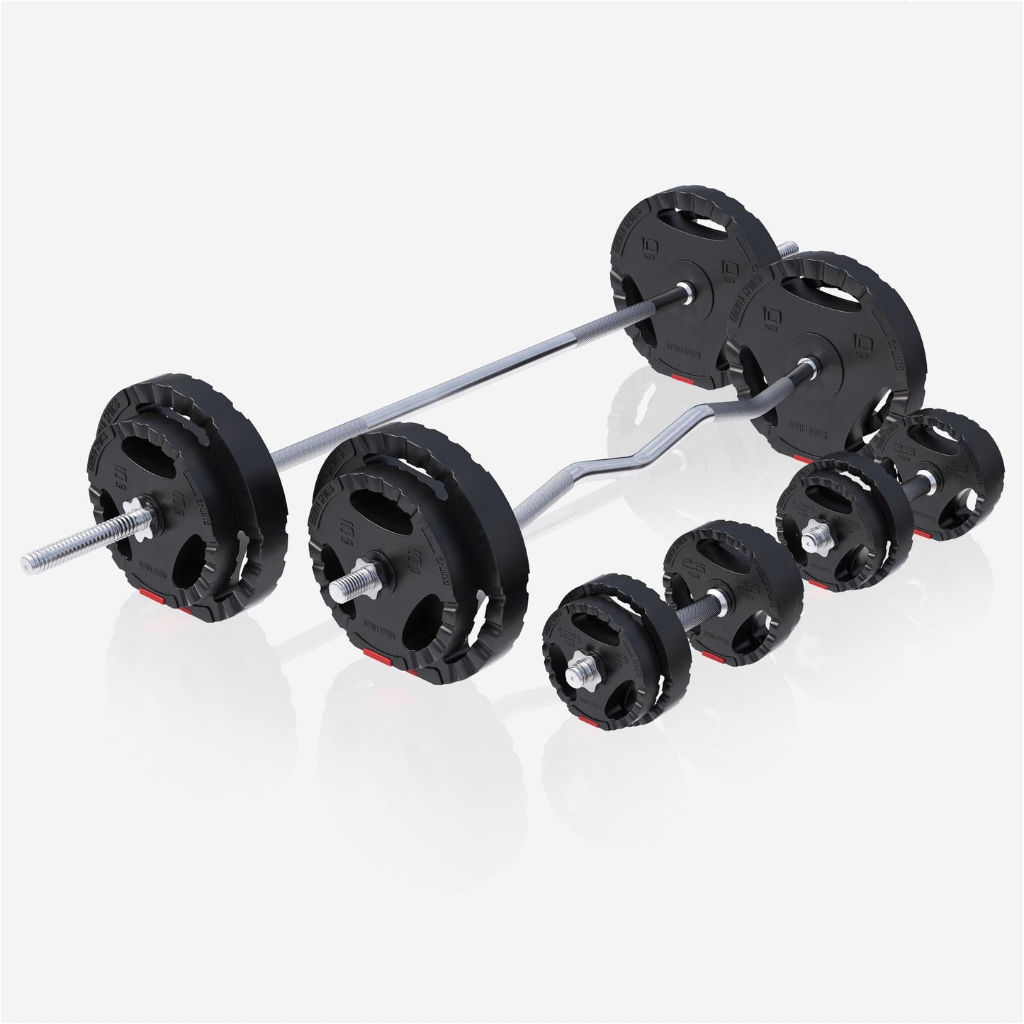 Set de musculation complet 48 pièces - Gorilla Sports France